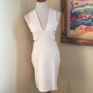 Sexy White Cut Out Party Dress!